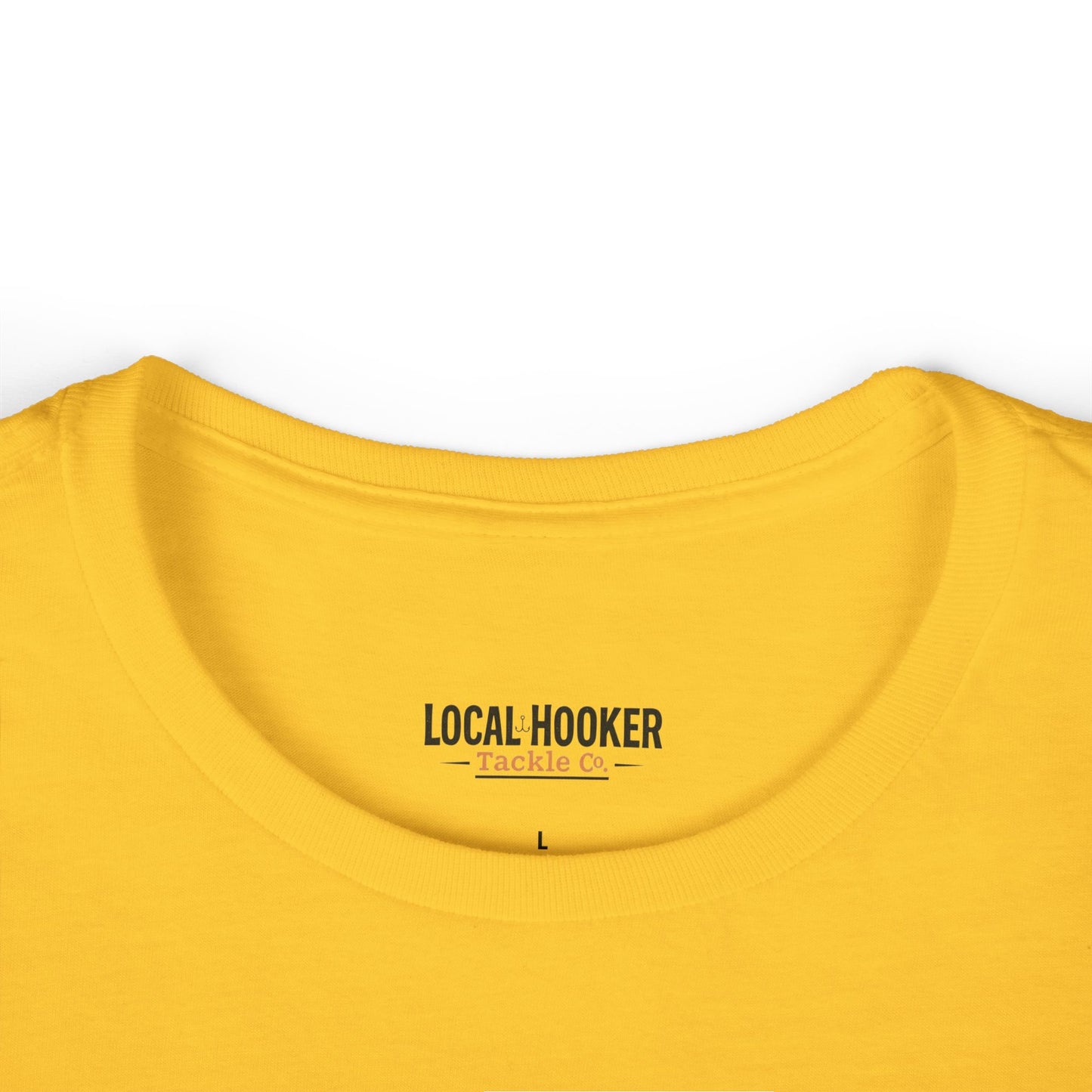 Local Hooker Tackle Co. Women's Tee — Retro Fishing Pinup Graphic Shirt
