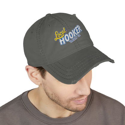 Dad Hat — Distressed Embroidered LHTC Fishing Cap