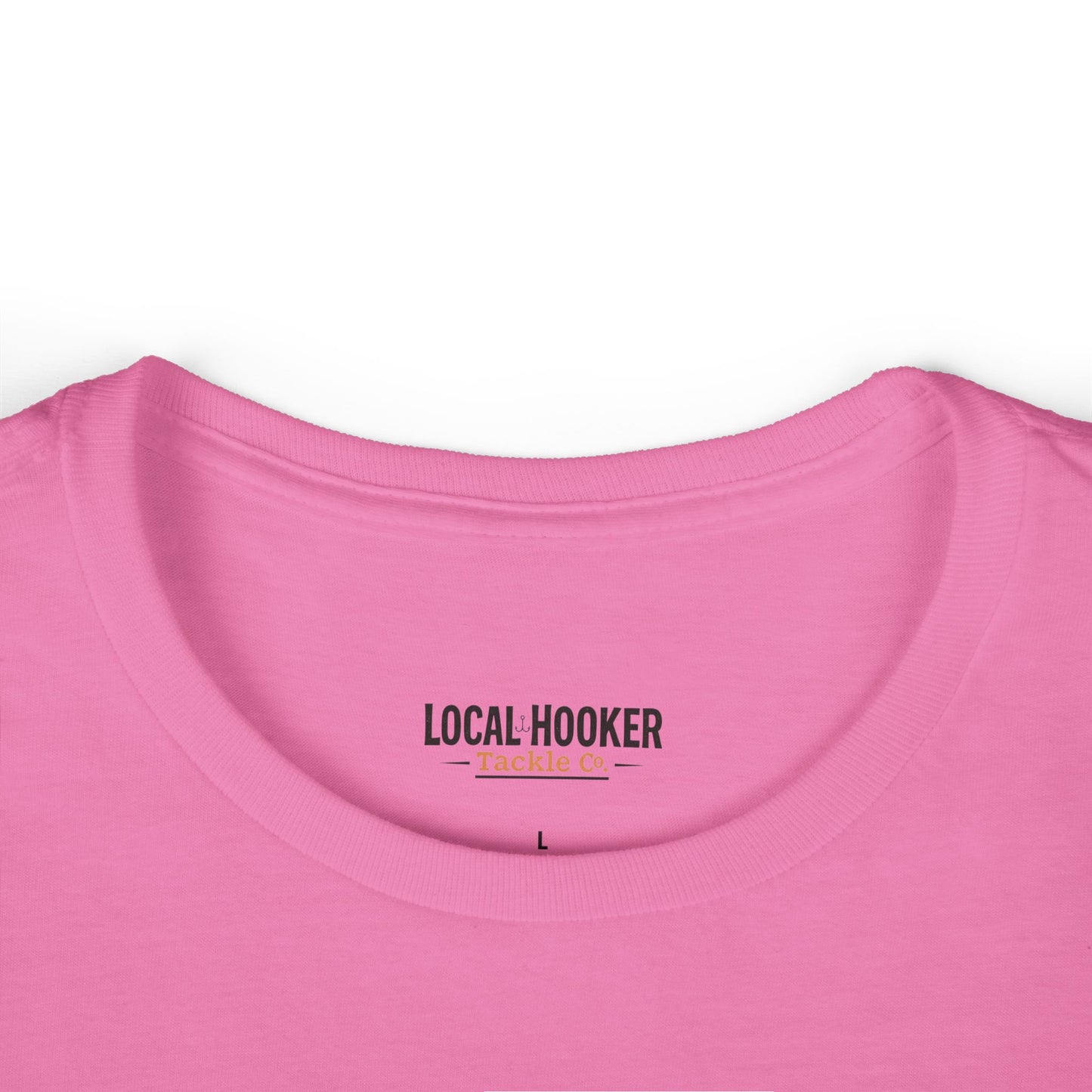 Local Hooker Tackle Co. Women's Tee — Retro Fishing Pinup Graphic Shirt