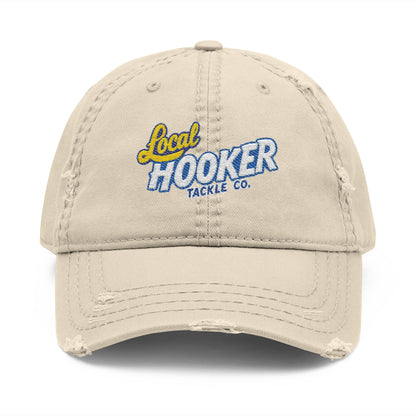 Dad Hat — Distressed Embroidered LHTC Fishing Cap