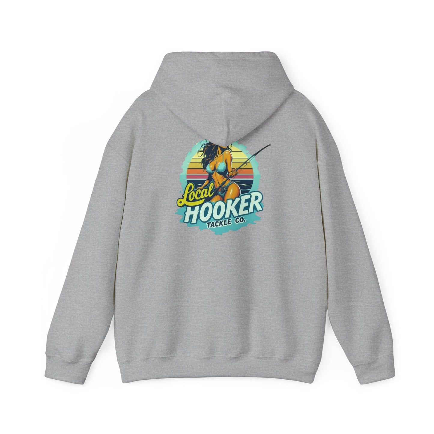 Hoodie - "Local Hooker Tackle Co." Fishing Graphic Pullover
