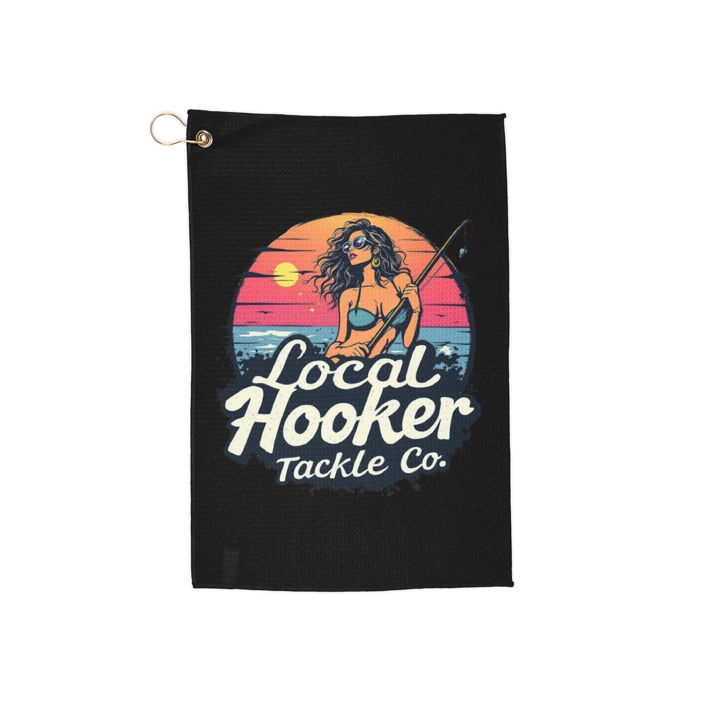 LHTC Fishin' Towel — Retro Beach Fishing Design