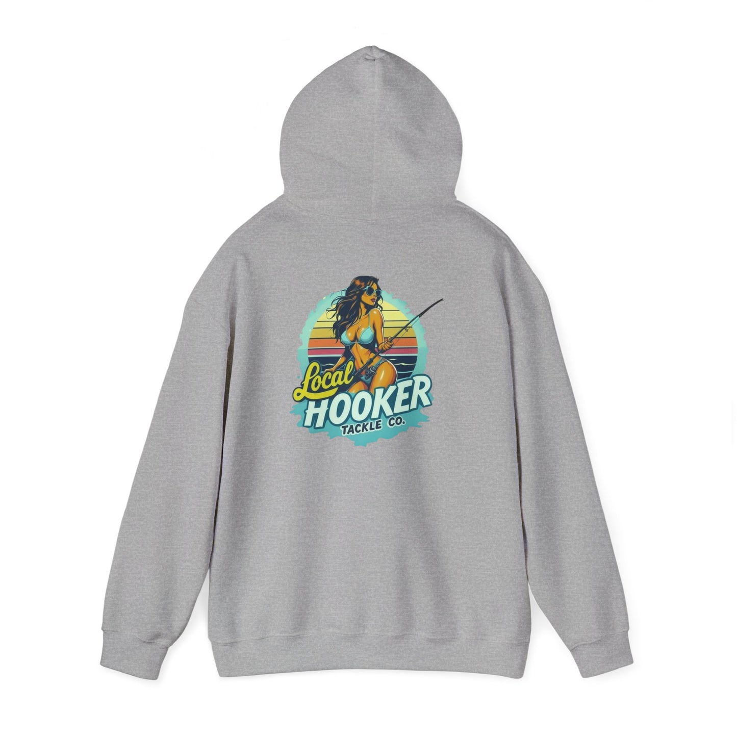 Hoodie - "Local Hooker Tackle Co." Fishing Graphic Pullover