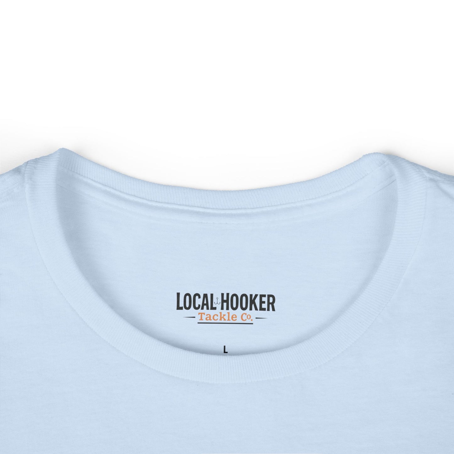 Local Hooker Tackle Co. Women's Tee — Retro Fishing Pinup Graphic Shirt