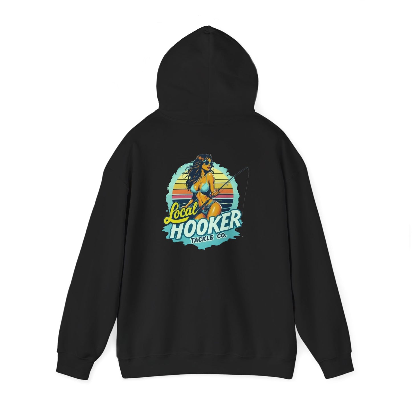 Hoodie - "Local Hooker Tackle Co." Fishing Graphic Pullover