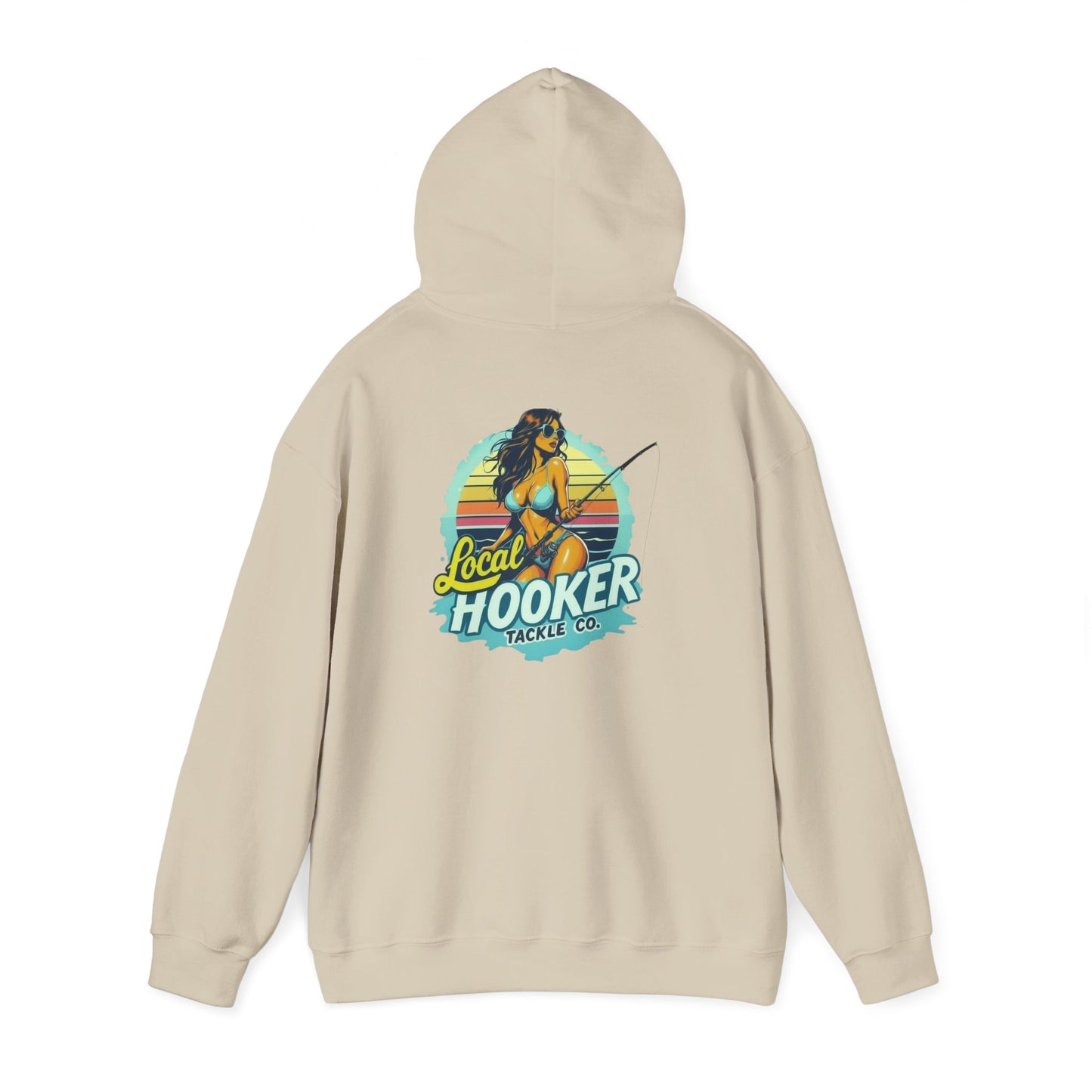 Hoodie - "Local Hooker Tackle Co." Fishing Graphic Pullover